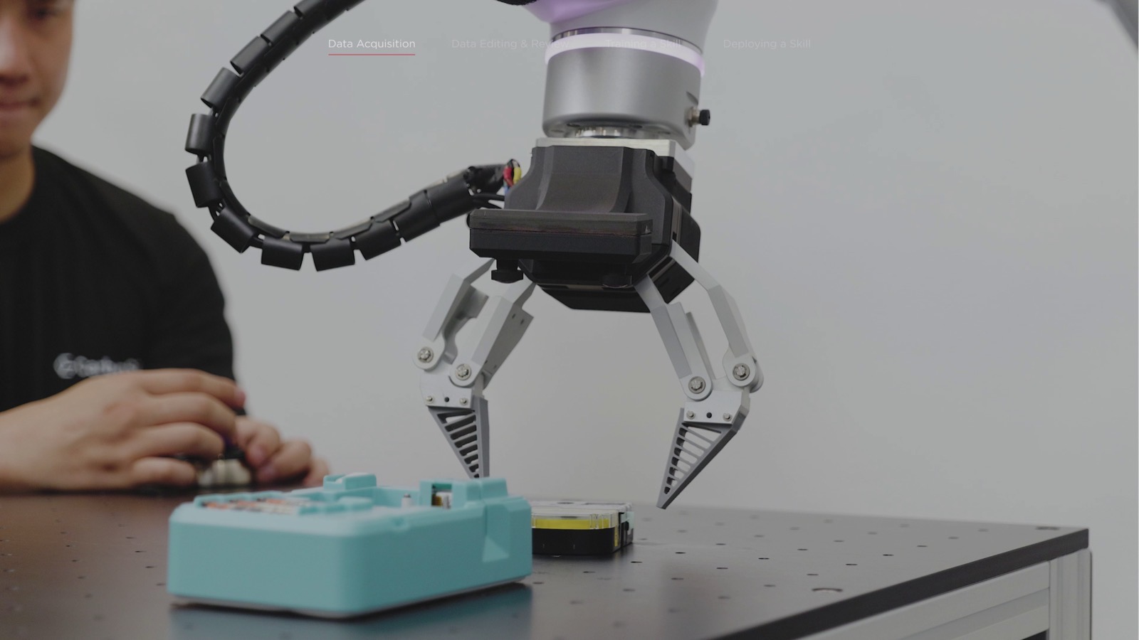 Operator using SigmaKit on the shop floor